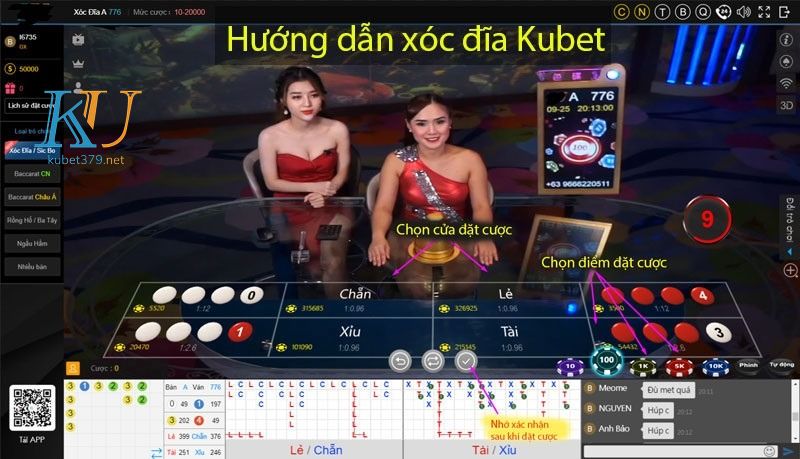 chơi xóc đĩa ku casino